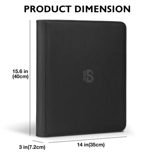 Toploader Binder, Holds 360 Top Loaders,9 Pocket Top Loader Binders for 3" x 4" Rigid Cards,Toploader Card Binder for Trading Cards Baseball, Football and other Sports Cards