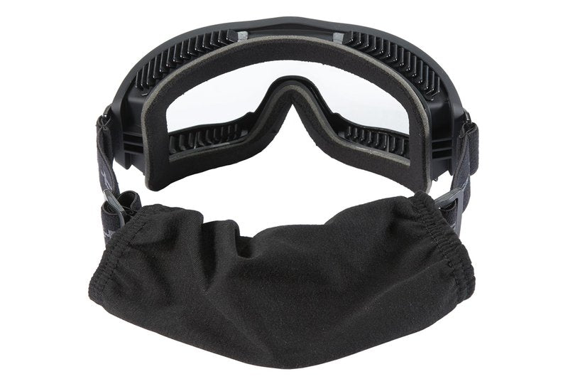 Lancer Tactical AERO Airsoft Tactical Safety Goggles -3mm Dual Pane Lens, Anti-Fog Glasses for Hunting and Cycling-One Len (Black)