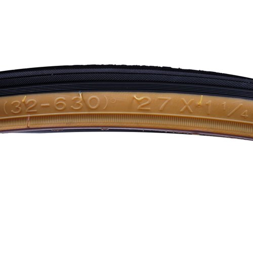 Generic 27x1-1/4 Gumwall Vintage Road Bike Tire Tube and Rim Strip Replacement Kit with Tire Levers