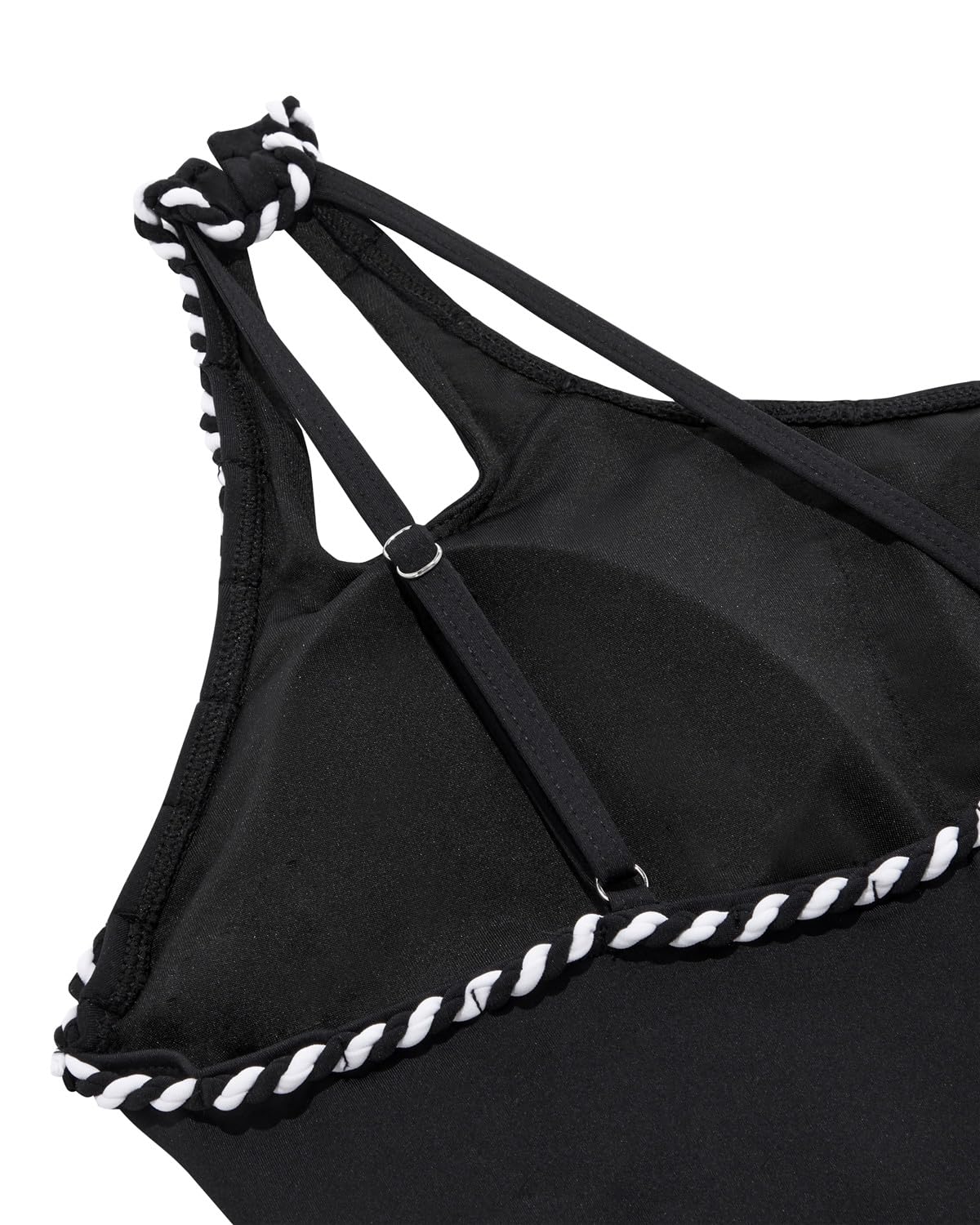 Holipick One Shoulder One Piece Swimsuit for Women Tummy Control Bathing Suits Modest Full Coverage Keyhole Swimwear