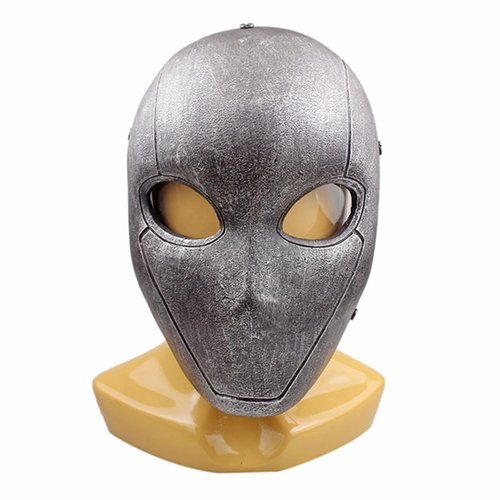 Gbyork GFRP Airsoft Full Face Paintball Mask with PC Lens Eyes Halloween Party Cosplay Costume Mask Props (Silver)