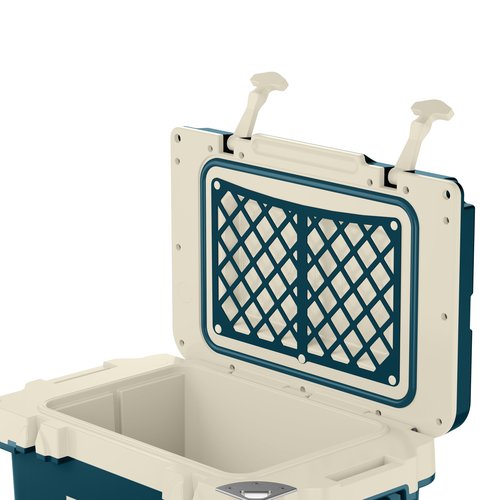 RTIC 22 QT Ultra-Light Wheeled Cooler with Handle, Hard Insulated Portable Ice Chest Box for Beach, Drink, Beverage, Camping, Picnic, Fishing, Boat, Barbecue, Marine/Canvas