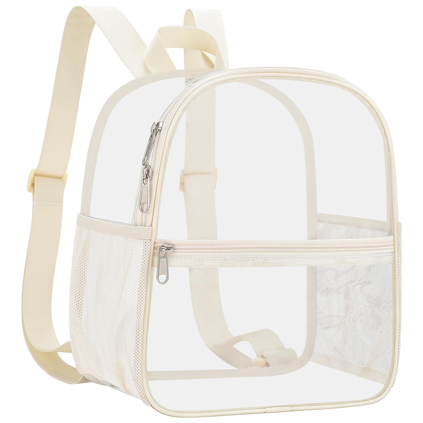 Oraben Clear Backpack Stadium Approved, Celar Bag 12 x 6 x 11 in, Small Transparent Backpack for Concerts, Sports Events, Festivals, Travel, Waterproof, Adjustable Straps
