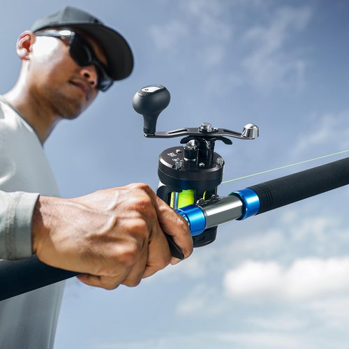 Piscifun Chaos Pro Baitcasting Fishing Reel, CNC Machined Aluminum Body Round Catfish Reel with 25LB Max Drag, Trolling Reel with Level Wind & Magnetic Braking for Lake & Saltwater, Black, Right Hand