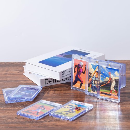 MGCLBR 35pt Magnetic Card Holder-25ct One Touch Card Holder Supe-Clear UV Protection Card Protectors for Standard Size Trading/Sports/PSA Cards (2.52"x3.52")