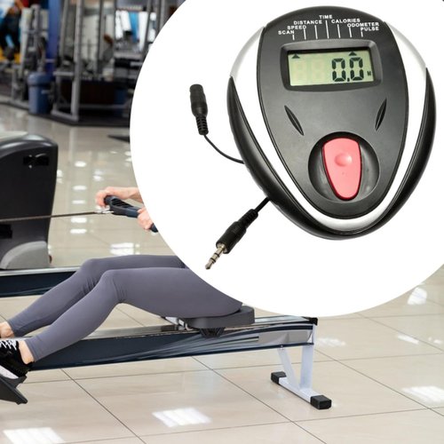 Aymzbd Rowing Machine Counter, Elliptical Training Display, Home Gym Multifunction Monitor Speedometer, Exercise Bike Monitor Screen