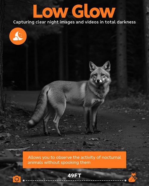 VOOPEAK Trail Camera WiFi, 32MP 1080P Game Camera with 0.1s Trigger Speed - Low Glow IR Night Vision, 130° Wide-Angle, IP66 Waterproof Trail Cam Includes 32GB TF Card Ideal for Wildlife Monitoring