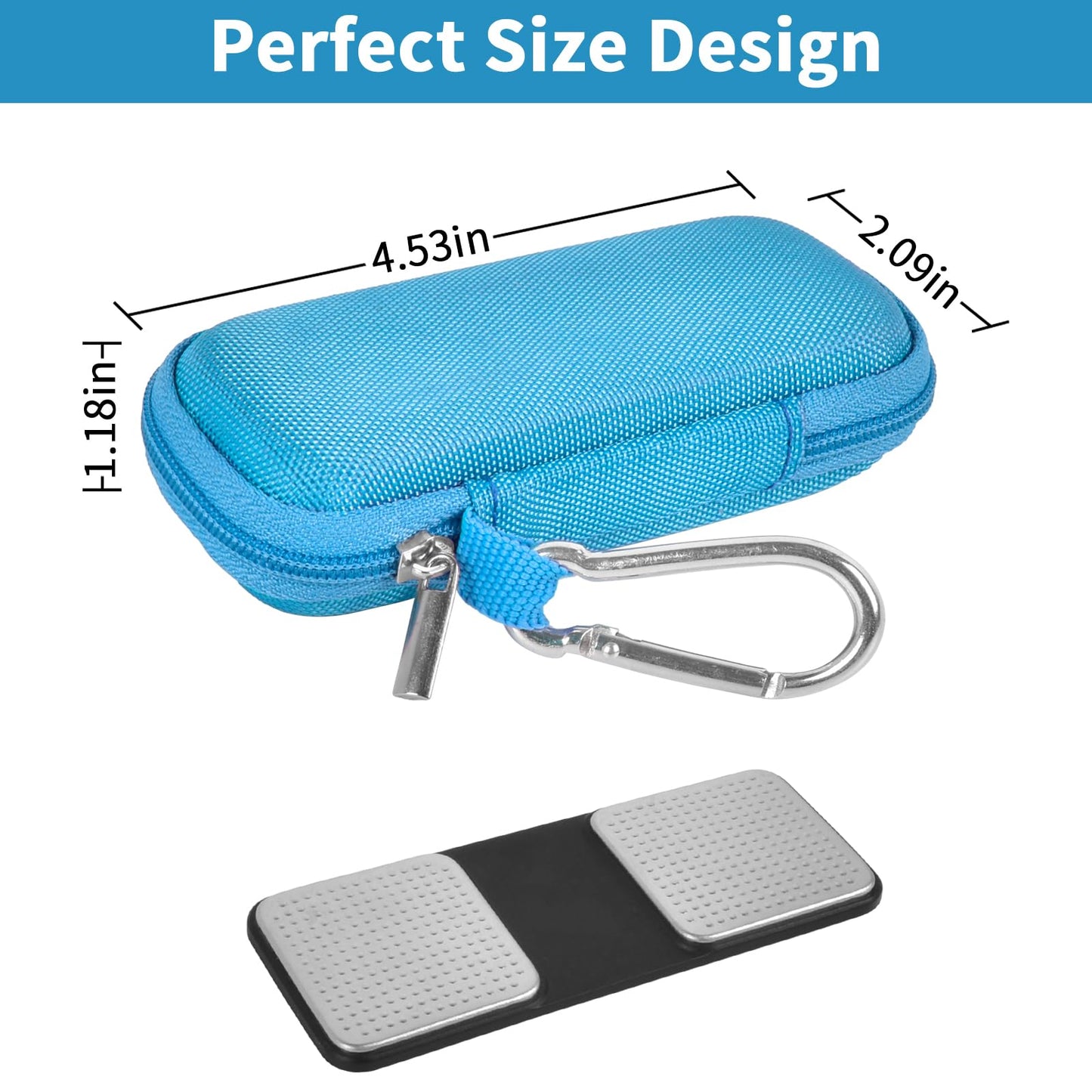 Heart Rate Monitor Case for AliveCor KardiaMobile ECG/6L, Pill Box Included