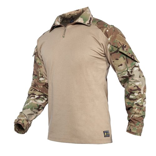 YEVHEV G3 Camouflage Shirt with Elbow Pads for Men Tactical Hunting Uniform Paintball Gear