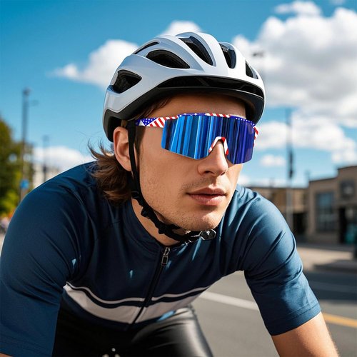 VEWOE Polarized Cycling Sunglasses for Men Women，UV400 Protection Sports Sunglasses,Baseball Glasses for MTB Fishing