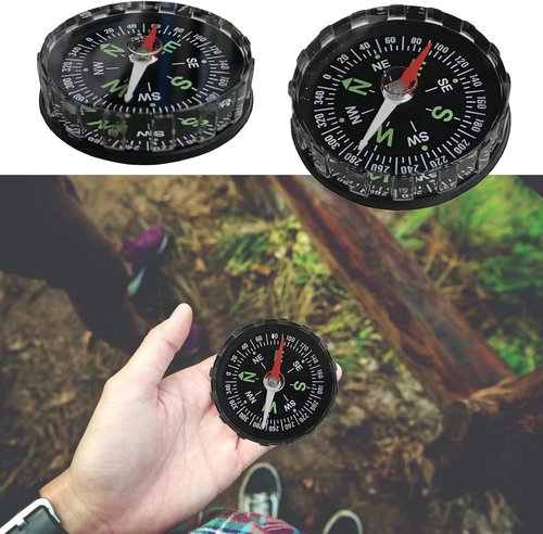 Black Waterproof Pocket Watch Compasses Navigation Compasses Professional Clear Camping Hiking Pocket Hiking Survival Gadgets