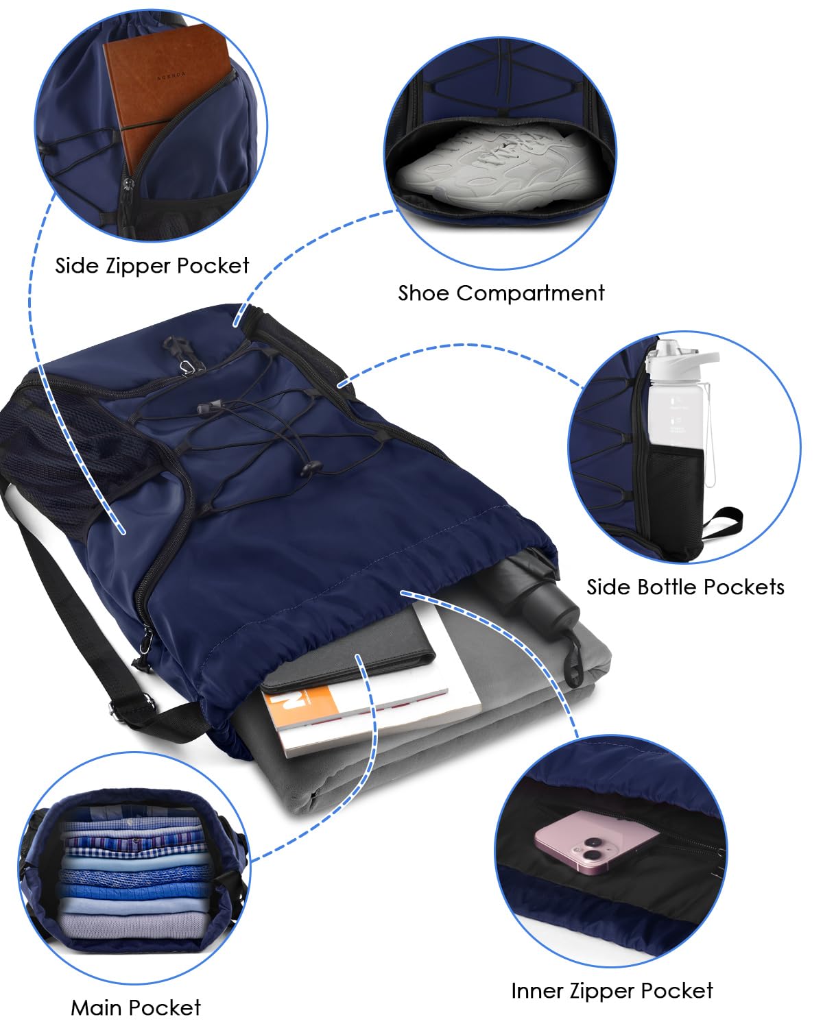 BROTOU Soccer Bags, Football Backpack, Volleyball Bag