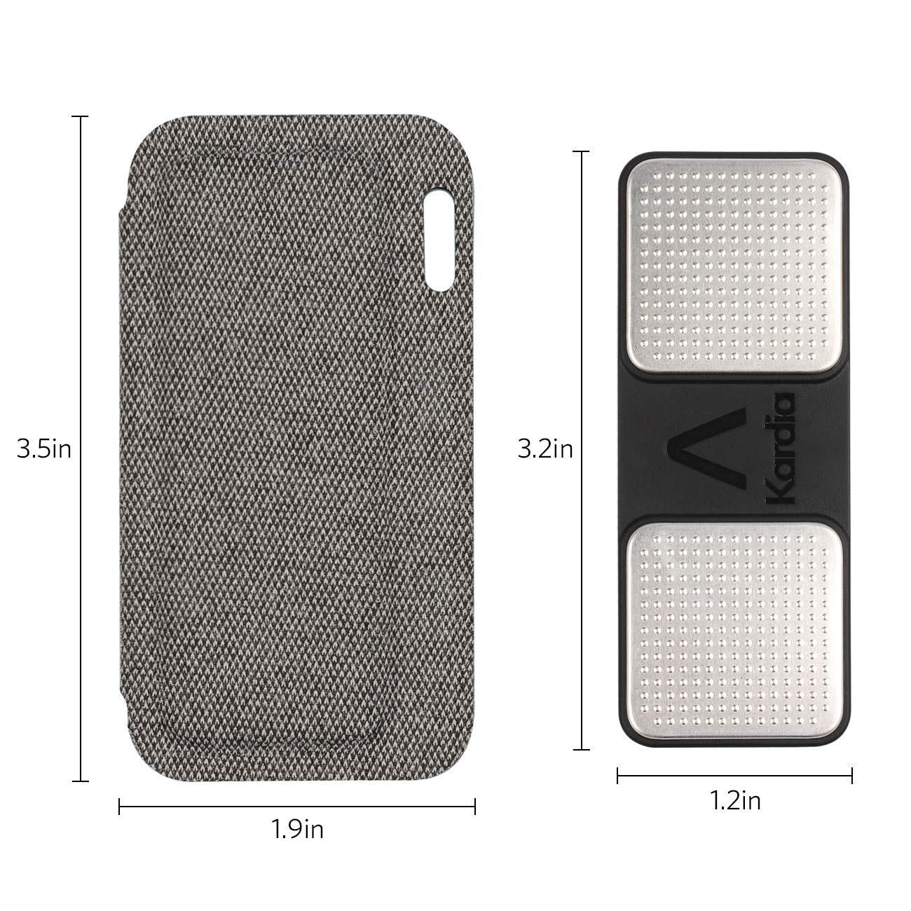 Carrying case for Kardia Mobile EKG Monitor - Travel Kardia Case Fits in Pocket, Features Magnetic Closure to Keep Kardia Device Safe On the Go, Gray