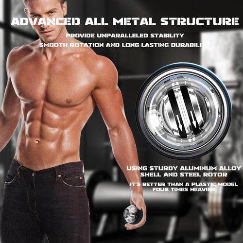 Curaball Hand Exerciser, 2025 New Curaball Hand Balls, Curaball Torque Ball, Curaball Hand Gripping, Auto-Start Gyroscopic Wrist Exercise Ball With Led Lights,Boost Grip Strength in Minutes (1pcs)