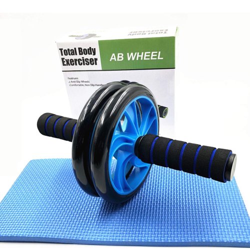 Sethruki Abdominal Muscle Training Rollers, 5-In-1 Roller Kit with Knee Pads, Push-Up Bars, Handle Grips, Skipping Ropes, Home Gym Exercise Kits Suitable for Physical Training