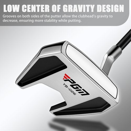PGM Golf Standing Putter - Single Club with Stable Low Center of Gravity, High Forgiveness Golf Club, with Alignment Aid - 34 inch