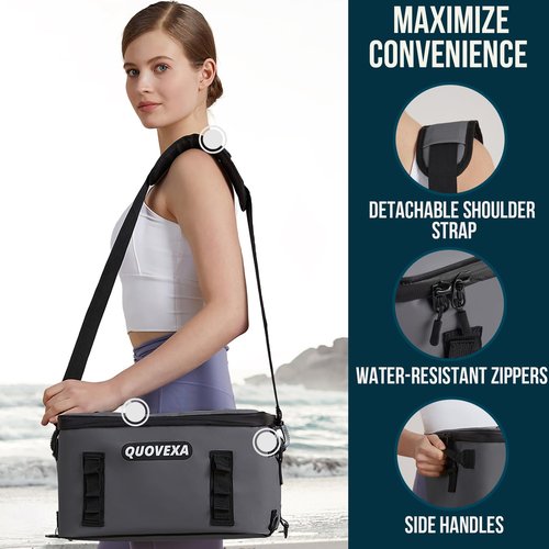 Paddle Board Cooler Bag, Sup Cooler, Kayak Cooler Fits 30 Cans, Standup Coolers with 4 Pockets, Deck Cooler Bag for Paddleboard, Paddle Board Accessories with Phone Pouch