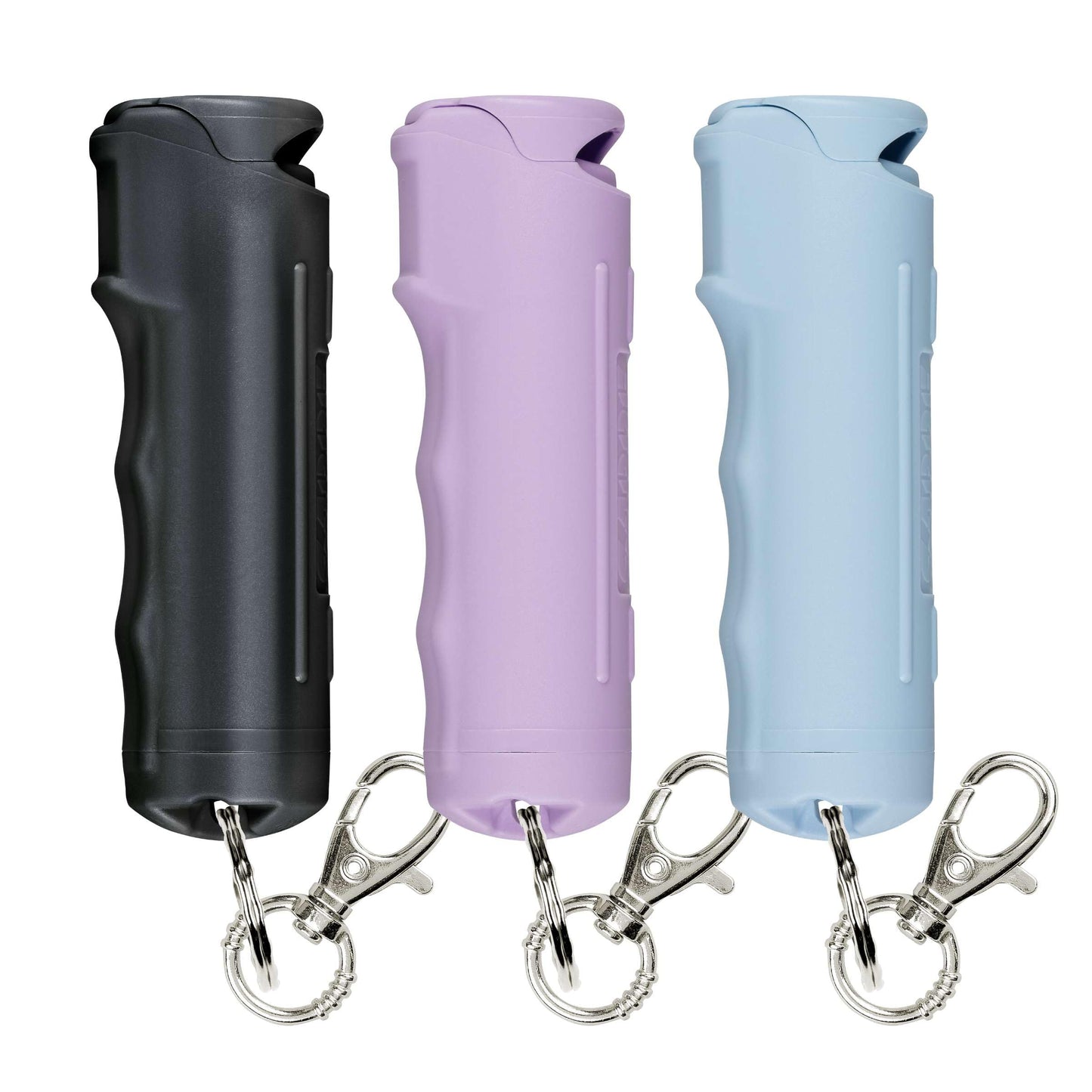 SABRE Pepper Gel Spray with Fast Flip Top Safety & Snap‑Clip Keychain for Self Defense - Max Strength with UV Dye, Finger Grip, Reduces Wind Blowback,10-Sec Spray,14ft Range, Made in USA, 0.54 fl oz