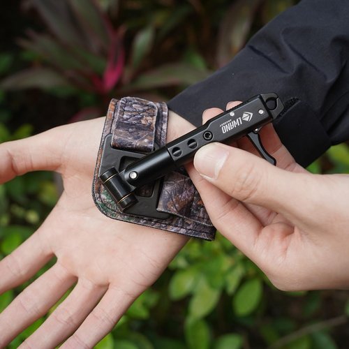 LWANO Archery Compound Bow Release Aids Trigger 360° Adjustable Wristband Release Aids for Adults Youth Kids Hunting Shooting Accessories (Camouflage)