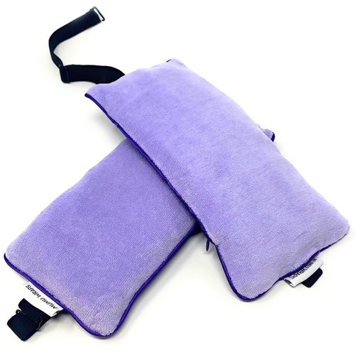 Mumu Wraps Lavender Aromatherapy Weighted Eye Pillow - Ideal for Sleeping, Yoga, and Meditation - Includes Extra Cover - Perfect Self-Care and Relaxation Gift for Women and Moms