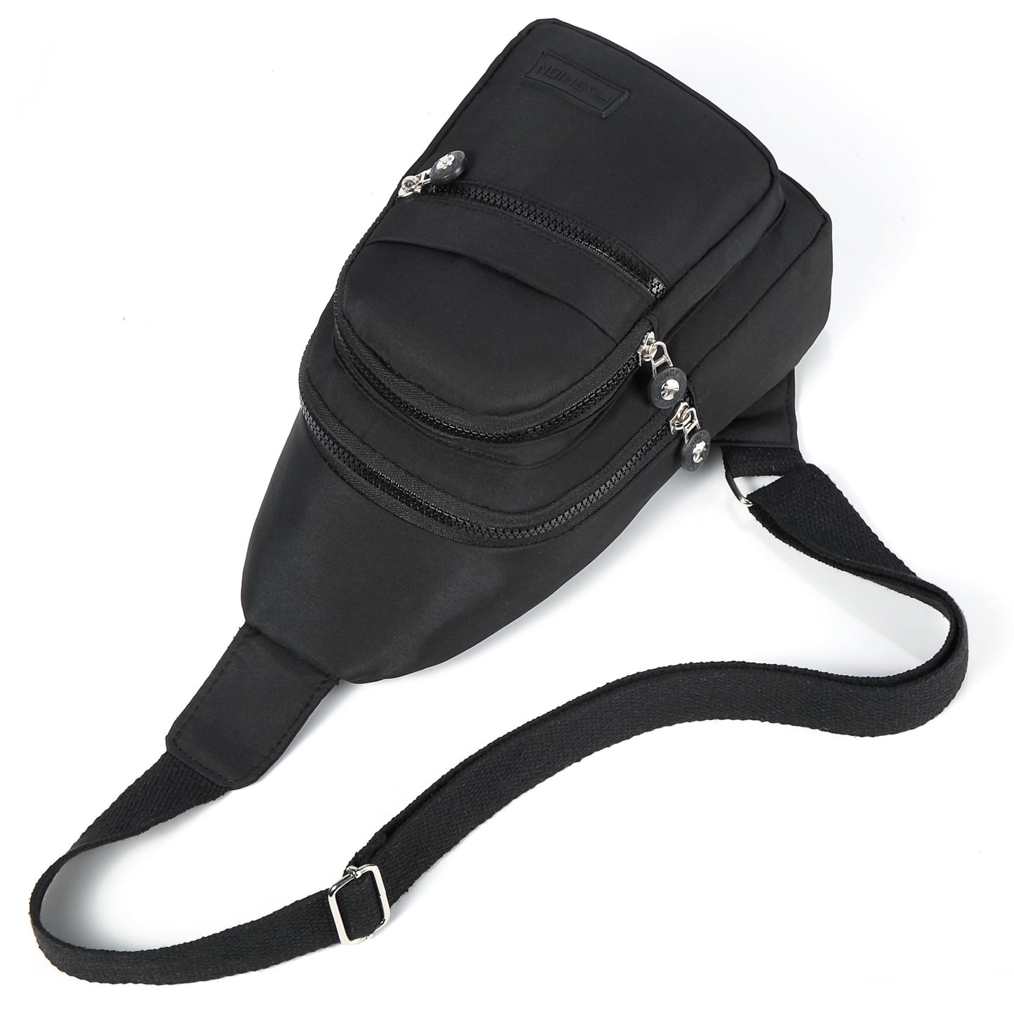 BAOU Small Sling Backpack Crossbody Sling Bag for Women, Chest Bag Daypack Fanny Pack Cross Body Bag for Travel Hiking Outdoors - Black