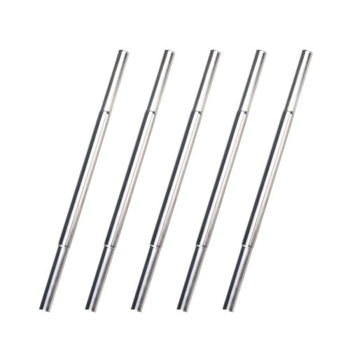 Hateenru 5PCS Golf Club Extensions Steel Shaft Iron Length Extension Kit Repair Replacement, Silver