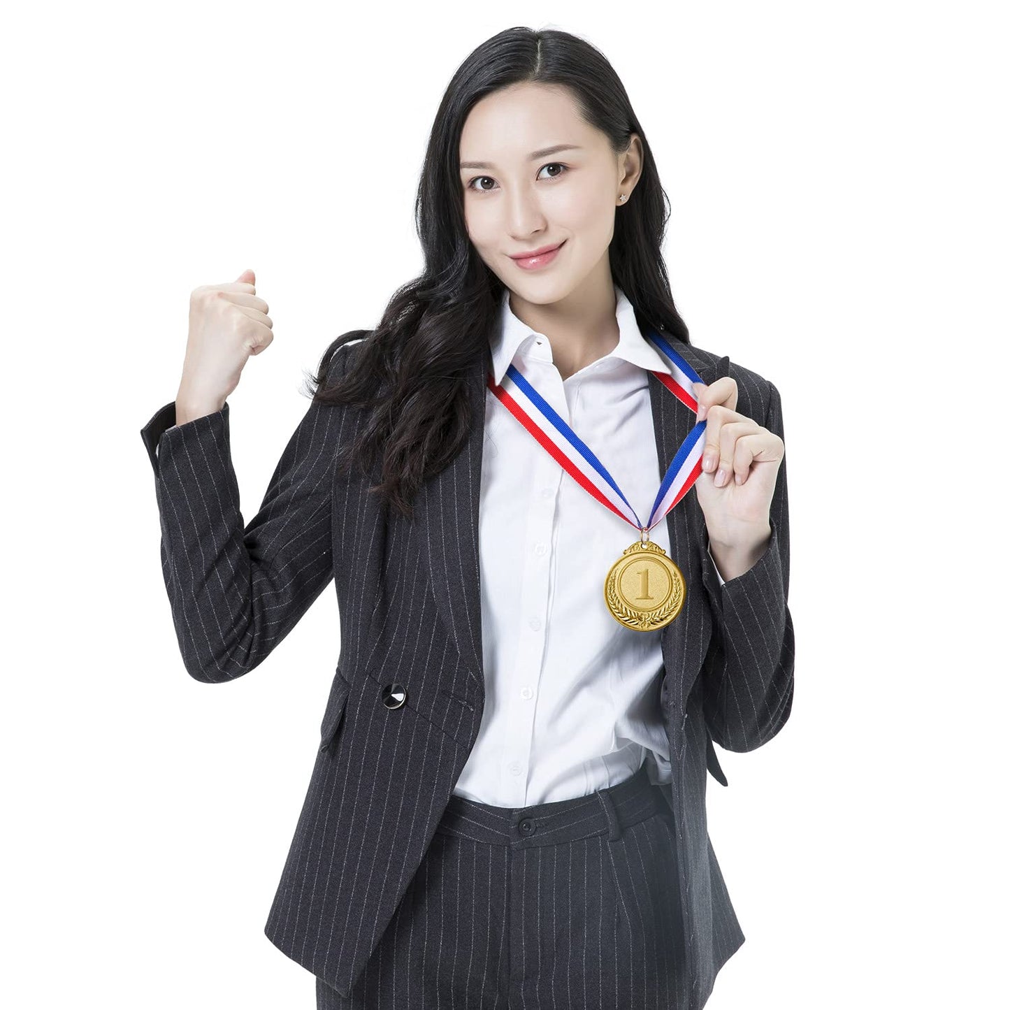12 Pieces Gold Medals for Award,1st Winner Medals for Sports, Competitions, Party, Spelling Bees, Olympic Style, 2 Inches