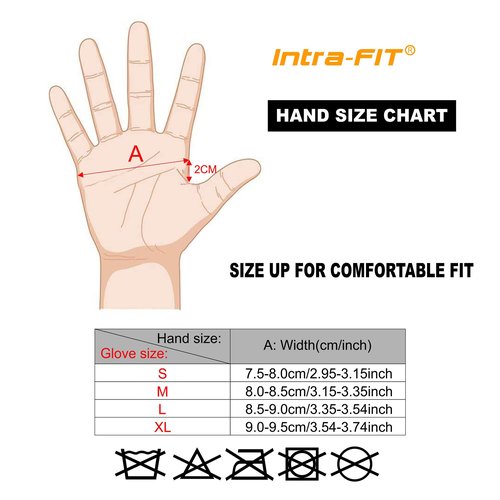 Intra-FIT Breathable Climbing Gloves,Full-Finger Padded Hiking/Rope Gloves for Rappelling Rock Climbing Sailing Adventure(M,One Pair)