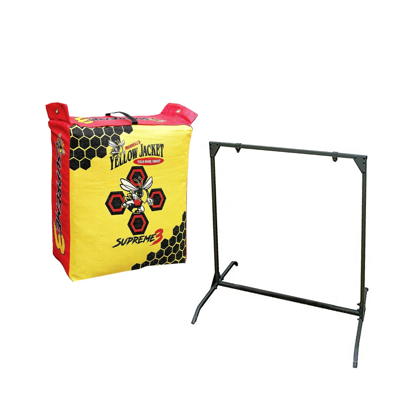 Morrell Yellow Jacket Supreme 3 28 Pound Adult Field Point Archery Bag Targetand HME Products Bowhunting 30 Inch Practice Shooting Bag Target Stand