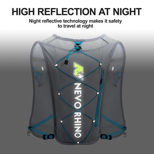 Waterproof Running Vest, 5.5L Breathable Running Hydration Vest with 1.5L Water Bladder, Water Vest for Hiking, Trail Marathon Race, Ideal for Women and Men