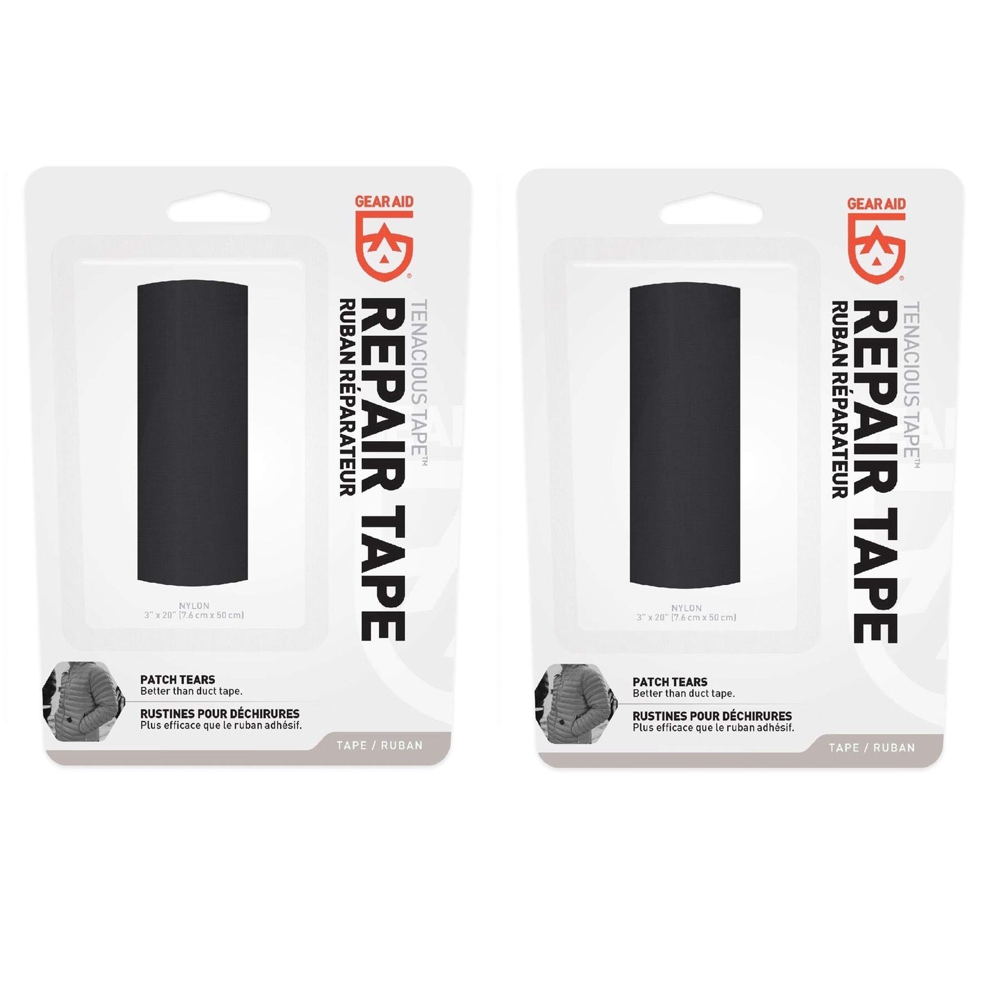 Gear Aid Tenacious Clean Tape 3x20 Black Mcnett 10689, Medium
