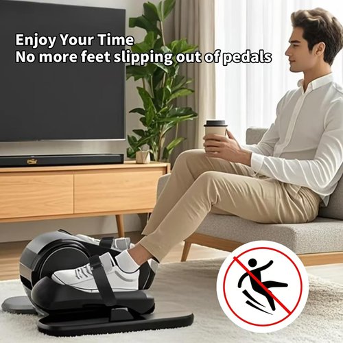 BURCHLIFE Ellipse Leg Exerciser Machine Pedal Straps 4-Pack - Leg Strap for Under Desk Elliptical Machine, Non-Slip Durable Pedal Straps for Seniors Home Fitness & Physical Therapy