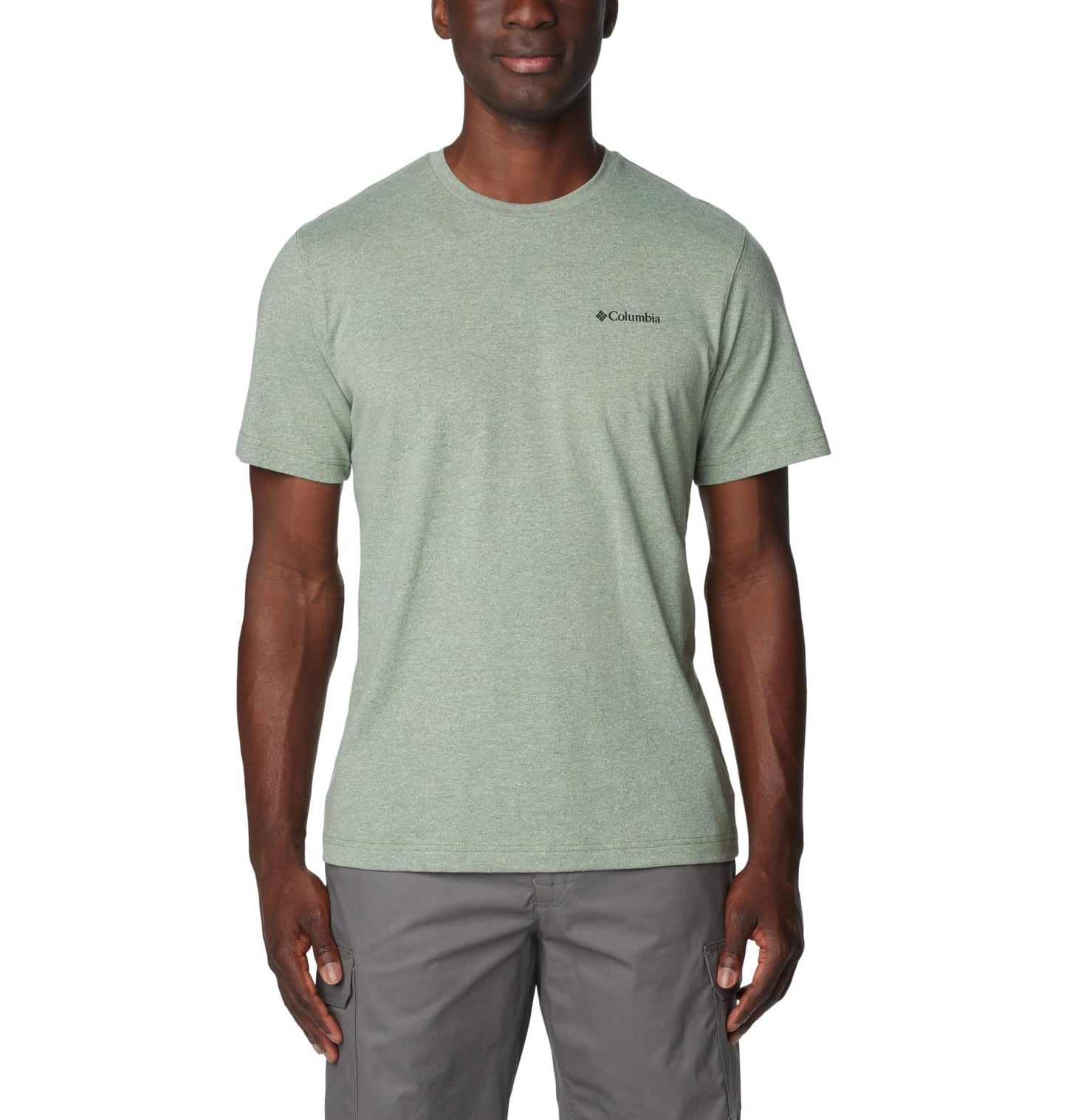 Columbia Men's Thistletown Hills Short Sleeve, Canteen Heather, Small