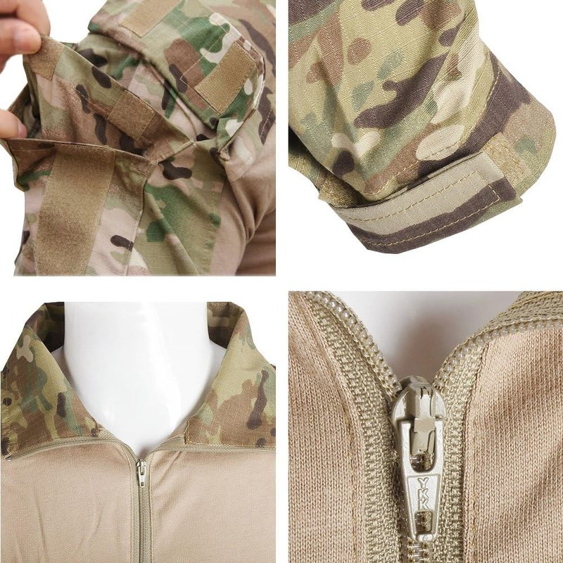 EMERSONGEAR Men's Tactical Shirt,Gen3 Airsoft Combat Army Paintball Quick Dry Long Sleeve BDU T-Shirt Top