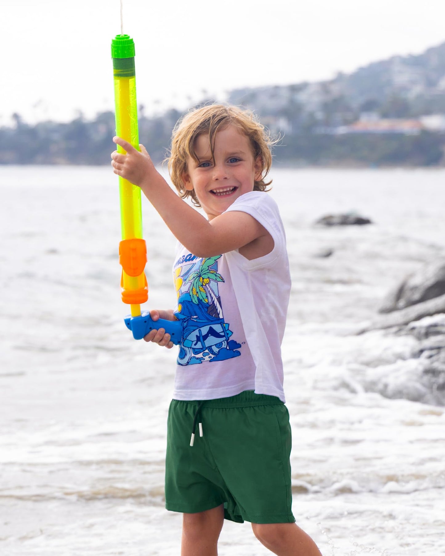 maamgic Boys Swim Trunks with Compression Liner Toddler Stretch Swim Shorts Quick Dry Swimming Trunks Boxer Brief 2 in 1 Beach Shorts Dark Green 7
