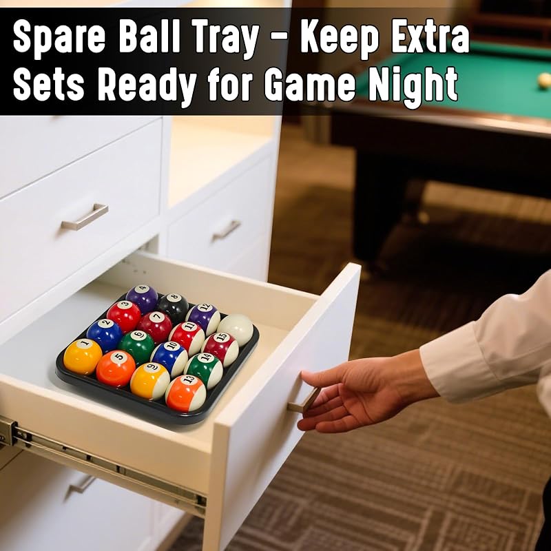 MoyanSuper Black 16-Ball Billiard Ball Storage Tray
