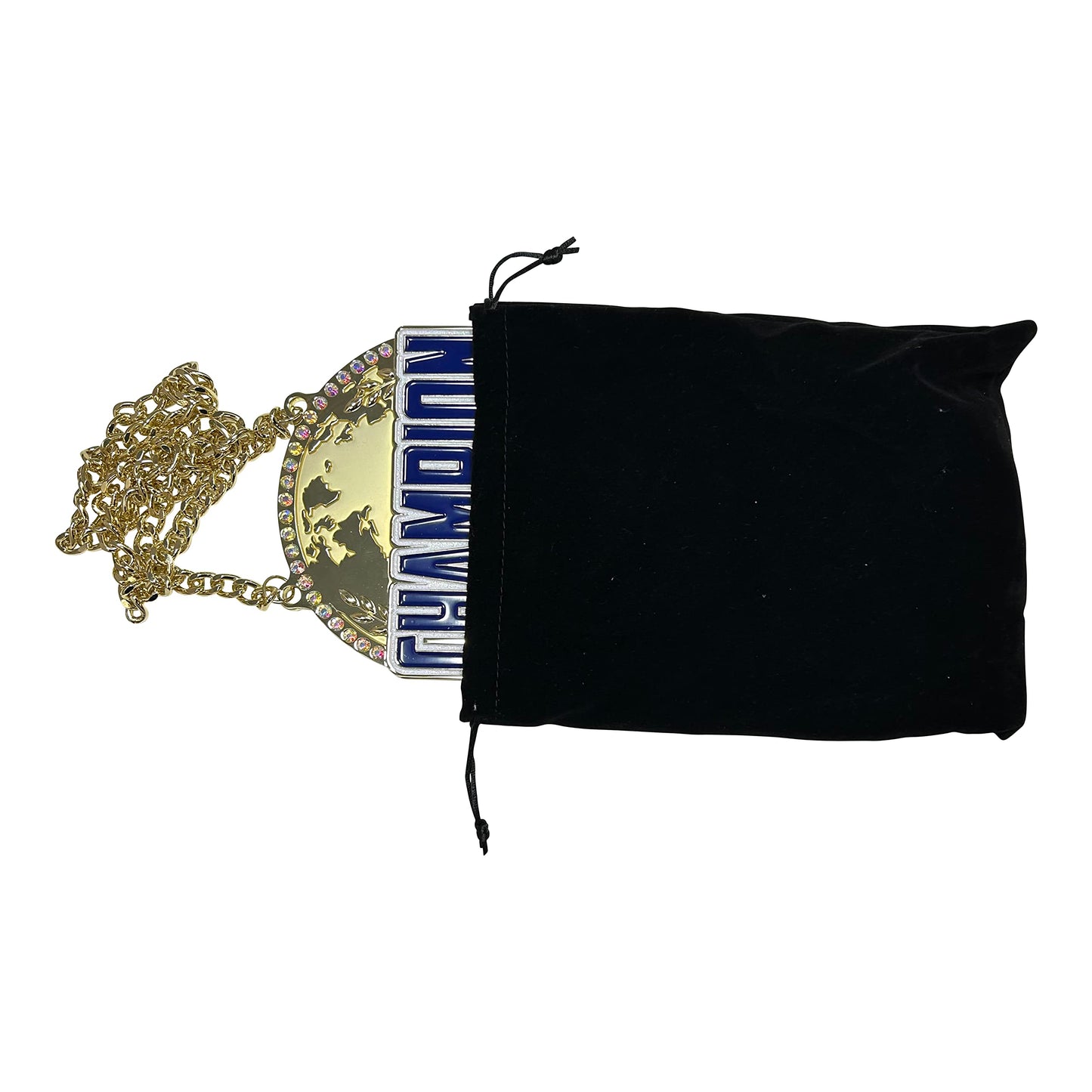 Express Medals XL Metal Champ Chain Trophy Award with Black Velvet Presentation Bag.