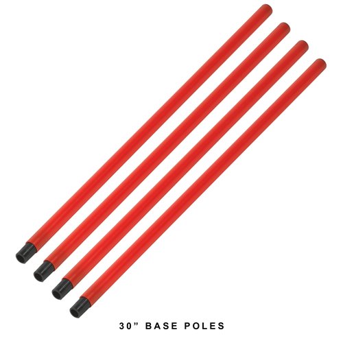 American Challenge Soccer Sports Coaching Sticks Flags (Red, Standard)