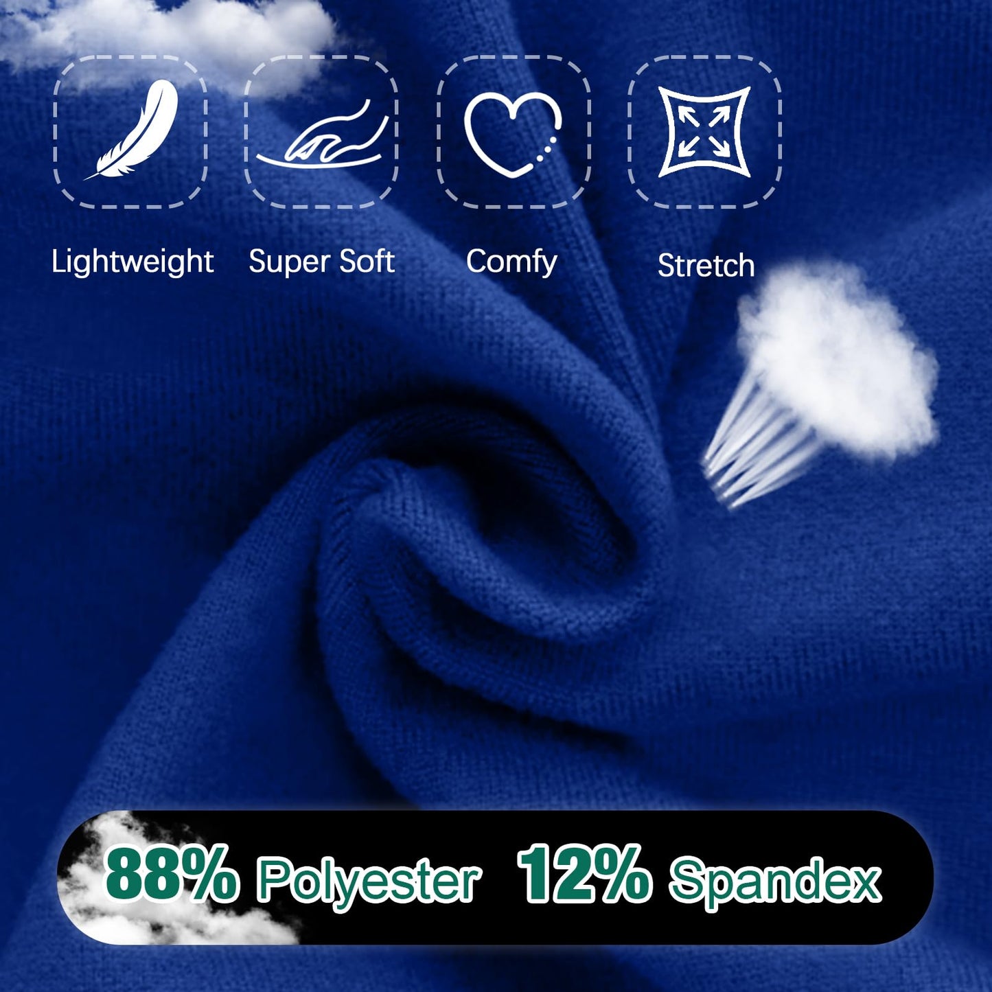 Walifrey Womens Joggers with Pockets, Drawstring Sweatpants Women for Lounging Jogging Gym and Workout RoyalBlue,1 Pack RoyalBlue M