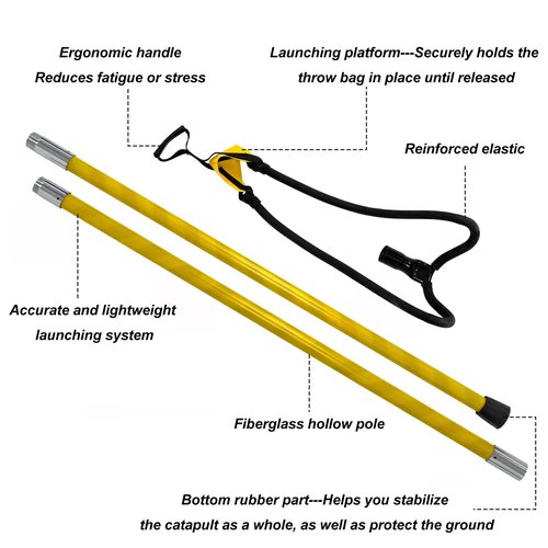 TGrasol Sling Shot Arborist Equipment Throwline Launcher Starter Kit High-Accuracy Tree Trimming & Line Placement