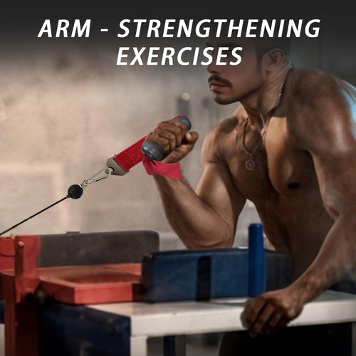 Arm Wrestling Handle ??Right/Left Hand Version ??Pro Ergonomic Grip with TPE Coating ??Stainless Steel Webbing Connector ??Pulley Attachment for Biceps & Wrist Strength