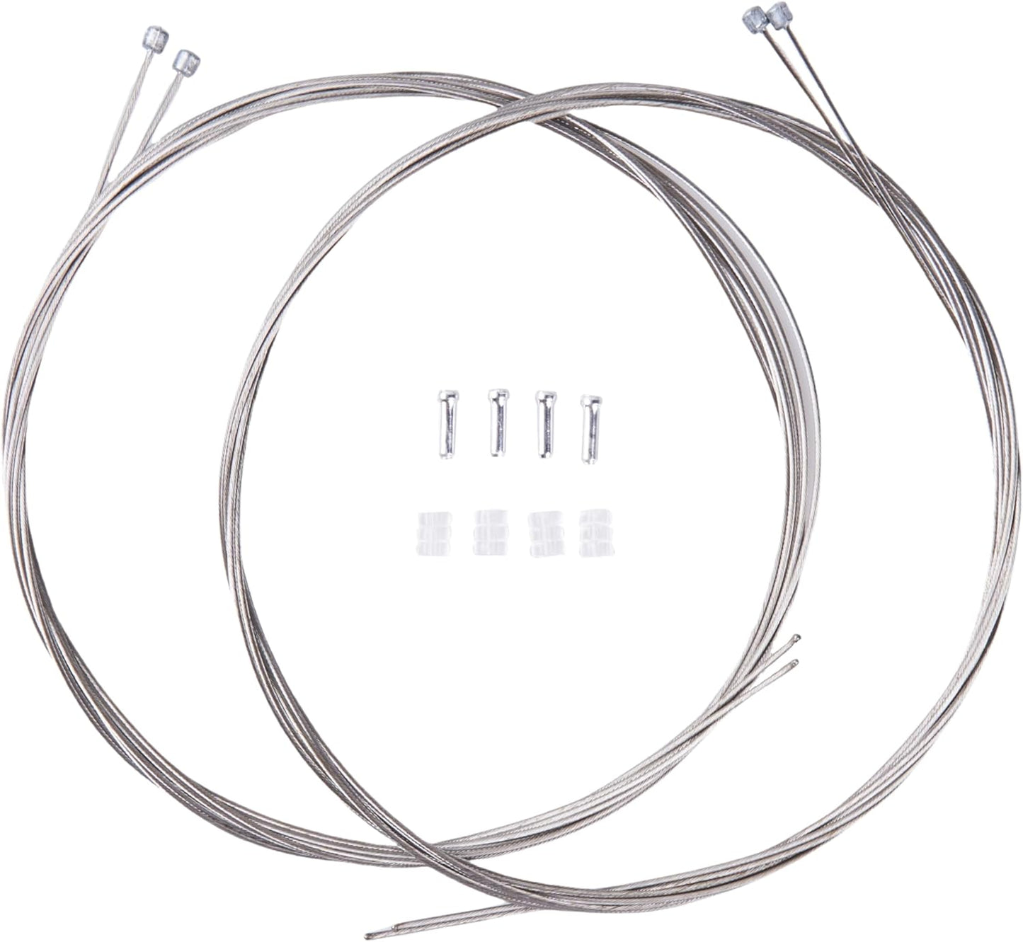 10Pcs 2100MM Universal Bicycle Shifter Cable, Stainless Steel Shift line,Bike Shift Wire Kit for Mountain and Road Bike, With Cable Tips and O-rings