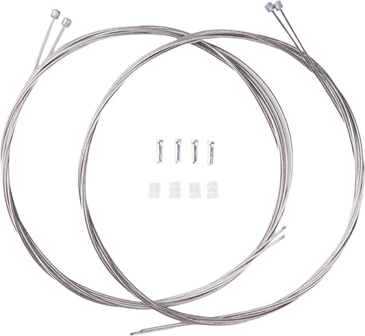 10Pcs 2100MM Universal Bicycle Shifter Cable, Stainless Steel Shift line,Bike Shift Wire Kit for Mountain and Road Bike, With Cable Tips and O-rings