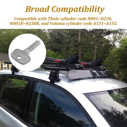 VIDABTE D1251 & 8007835 Key for Thule & Yakima Lock Core Removal/Change Key D1251 D1252 8007835 8531251, Universal Control Key for Roof Rack Rail Cargo Box Carrier Top Crossbars CTRL