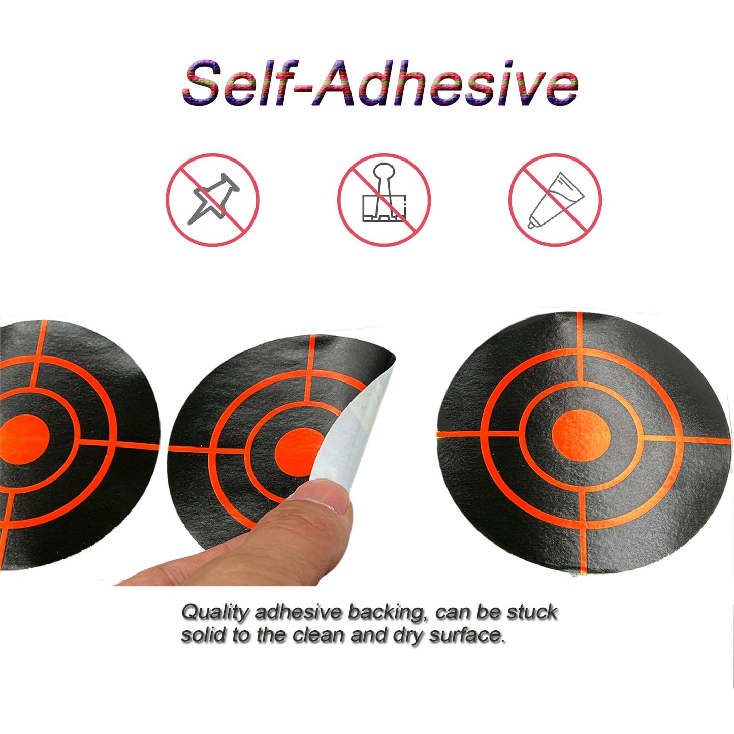 3 Inch 250Pack Splatter Target Stickers,Shooting Targets, Circular Self Adhesive Splatter Targets, Yellow Instantly Visible, Suitable for BB Gun, Pellet Gun, Rifle, Airsoft Shooting Practice