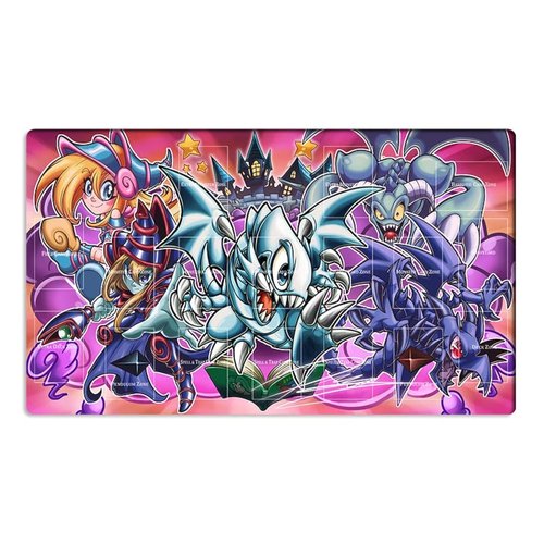 Mlikemat New Playmat Toon Dark Magician Girl TCG CCG Trading Card Game Mat Pad + Free Bag (ZD039-880-A)