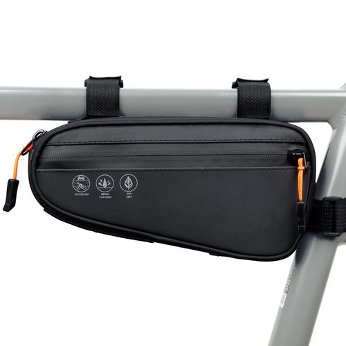 NDakter Bike Triangle Frame Bag, Bicycle Storage Pouch with 2 Side Pockets, 3-in-1 Top Tube Bags for Phone, Waterproof Cycling Tool Accessories Pack for MTB Mountain Road Bikes（1.2L）