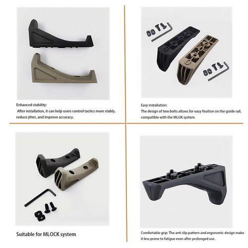 Shooting Stabilizer Angled Fore Grip Durable Nylon Balance Tool for Enhanced Stability, Lightweight Design for Outdoor Activities,Hunting Gear