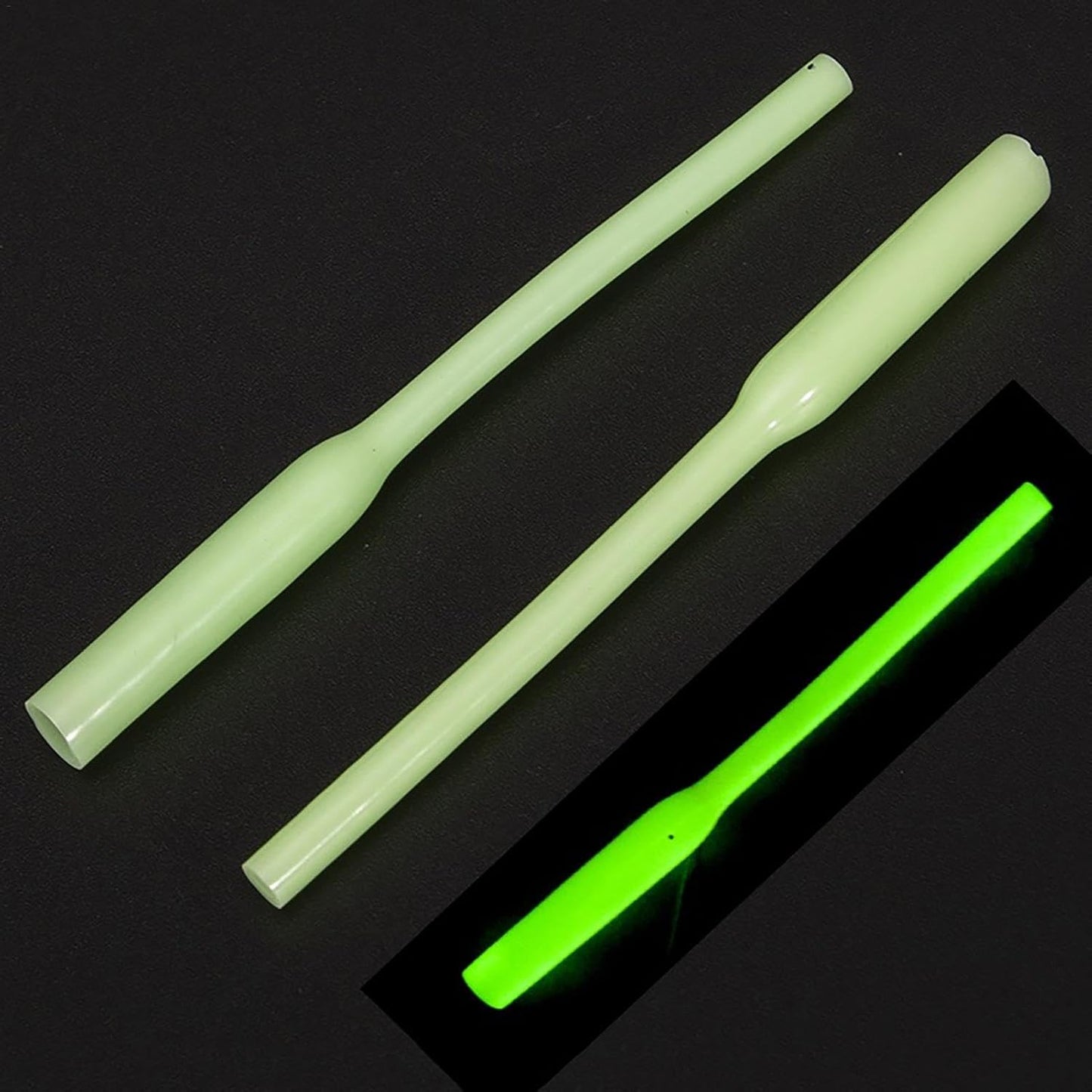 10 Fishing Night Tubes - Fluorescent Fishing Tube | Anti-Bite Tubes for Night Fishing | Fluorescent Dark Glow Sticks | Fishing Shrink Tubes for Sea Fishing Fishing Float Accessories