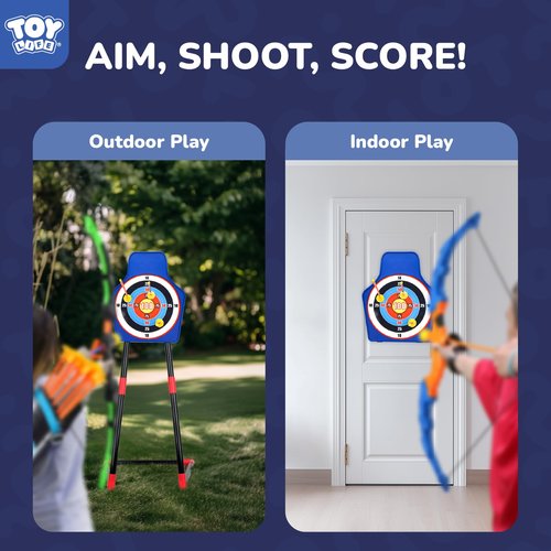 TOY Life 2 Pack Bow and Arrow for Kids 4-6 8-12, LED Archery Set, Bow and Arrow Set, Outdoor Games Outside Toys for Kids, Birthday Gifts for Boys
